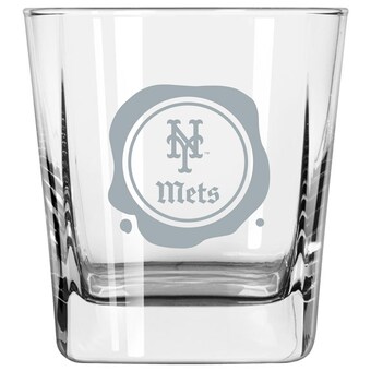 New York Mets 14oz. Frost Stamp Old Fashioned Glass