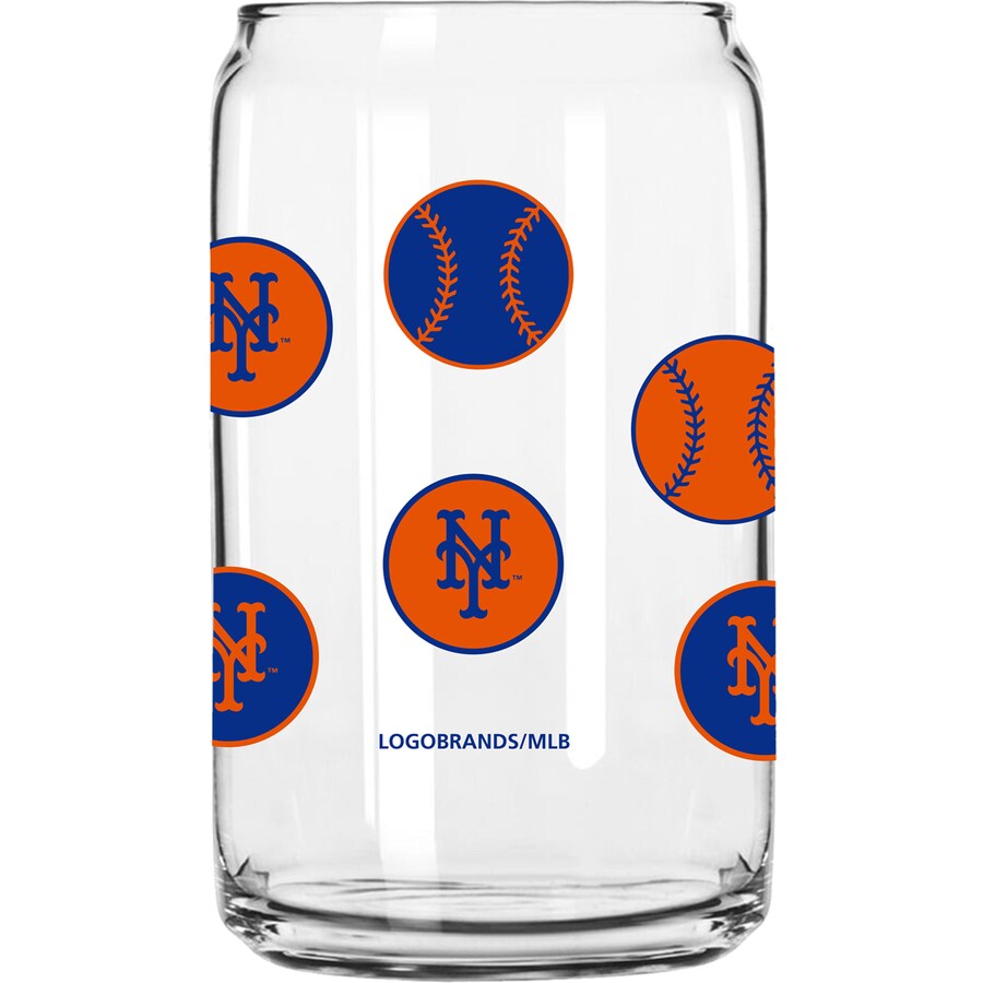 New York Mets 16oz. Smiley Can Glass