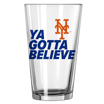 New York Mets 16oz. Team Slogan Pint Glass