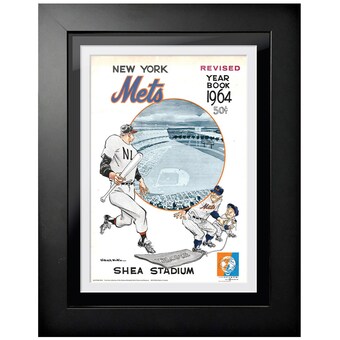 New York Mets 1964 Vintage 12'' x 16'' Framed Program Cover