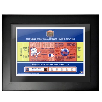 New York Mets 1969 World Series 18'' x 14'' Framed Ticket