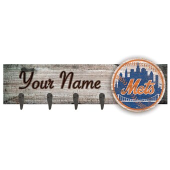 New York Mets 24" x 6" Personalized Mounted Coat Hanger