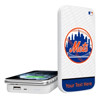 New York Mets 5000mAh Solid Design Wireless Magnetic Power Bank