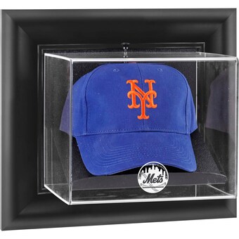 New York Mets Fanatics Authentic Black Framed Wall-Mounted Logo Cap Display Case