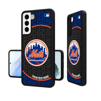 New York Mets Circle Design Personalized Galaxy Bump Case