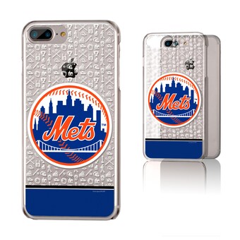 New York Mets iPhone 6 Plus/6s Plus/7 Plus/8 Plus Stripe Clear Case