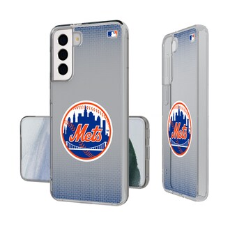 New York Mets Linen Logo Galaxy Clear Case