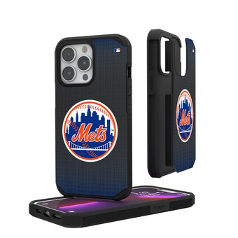 New York Mets Linen Logo iPhone Rugged Case