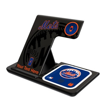 New York Mets Personalized 3-in-1 Charging Station