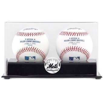 New York Mets Fanatics Authentic Two Baseball Cube Logo Display Case