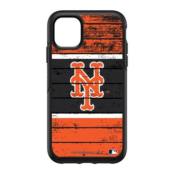 New York Mets OtterBox Black Wood Design iPhone Symmetry Case