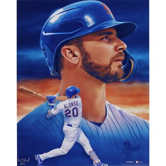 Pete Alonso New York Mets Fanatics Authentic 16" x 20" Photo Print - Designed and Signed by Artist Brian Konnick - Limited Edition of 25