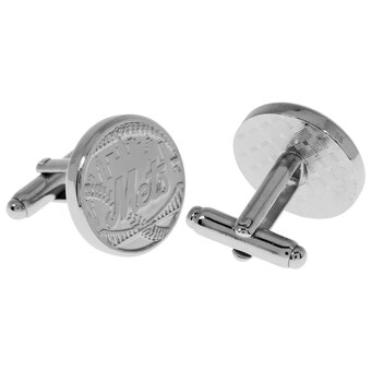 New York Mets Silver Cufflinks