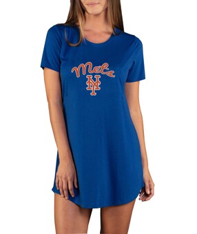 Women's New York Mets Concepts Sport Royal Marathon Knit Nightshirt