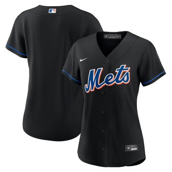 Women's New York Mets Nike Black 2022 Alternate Replica Team Jersey