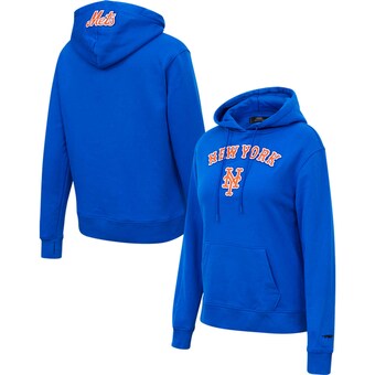 Women's New York Mets Pro Standard Royal Classic Fleece Pullover Hoodie