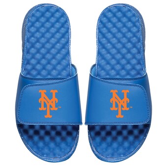 Youth New York Mets ISlide Royal Personalized Alternate Logo Slide Sandals