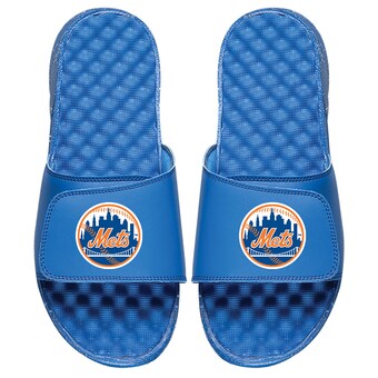 Youth New York Mets ISlide Royal Personalized Primary Logo Slide Sandals