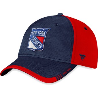 New York Rangers Fanatics Authentic Pro Rink Camo Flex Hat - Blue/Red