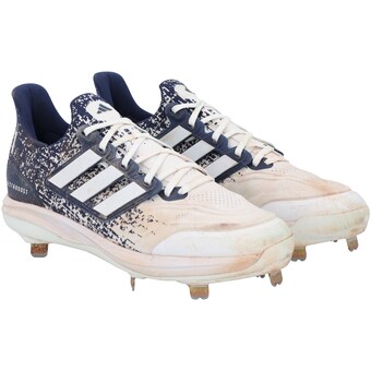 Anthony Volpe New York Yankees Fanatics Authentic Game-Used White/Navy adidas Cleats vs. Baltimore Orioles on June 20, 2024