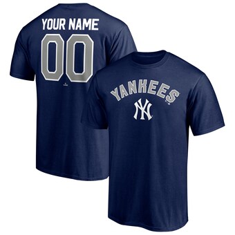 Men's New York Yankees Fanatics Navy Personalized Team Winning Streak Name & Number T-Shirt