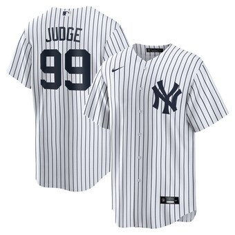 Men's New York Yankees Aaron Judge Nike White Home Replica Player Name Jersey