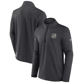 NHL Fanatics Authentic Pro Rink Quartet-Zip Jacket - Heather Charcoal