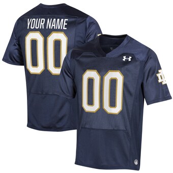 Notre Dame Fighting Irish Under Armour Replica Custom Jersey - Navy