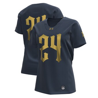 Notre Dame Fighting Irish Under Armour Women's 2024 Shamrock Series Replica Jersey - Navy