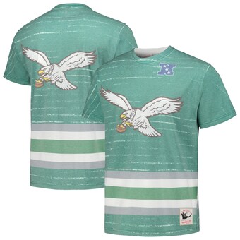 Men's Philadelphia Eagles Mitchell & Ness Kelly Green Jumbotron 3.0 T-Shirt