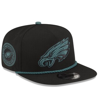 Men's Philadelphia Eagles New Era Black Captain Snapback Hat