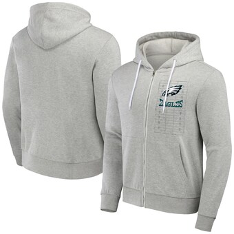 Men's Philadelphia Eagles NFL x Darius Rucker Collection by Fanatics Heather Gray Domestic Full-Zip Hoodie