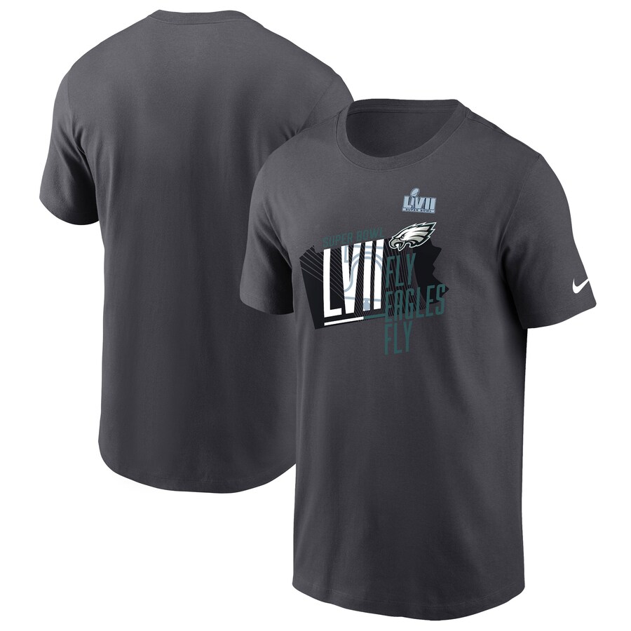 Men's Philadelphia Eagles Nike Anthracite Super Bowl LVII Local Phrase T-Shirt