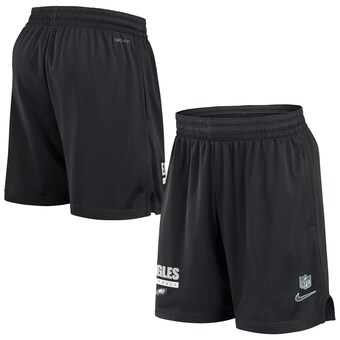 Men's Philadelphia Eagles Nike Black 2024 Sideline Performance Mesh Shorts