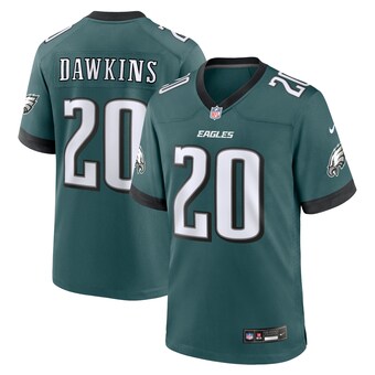 Men's Nike Brian Dawkins Midnight Green Philadelphia Eagles Team Game Jersey