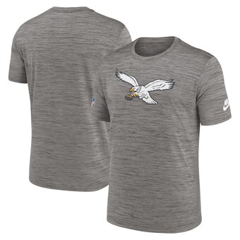 Men's Philadelphia Eagles Nike Heather Charcoal Sideline Alternate Logo Performance T-Shirt