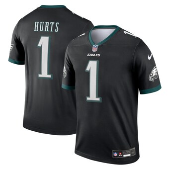 Men's Philadelphia Eagles Jalen Hurts Nike Black Legend Jersey