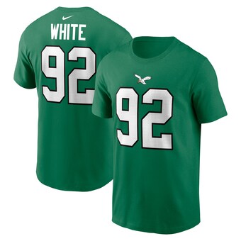 Men's Philadelphia Eagles Reggie White Nike Kelly Green Retired Player Name & Number T-Shirt