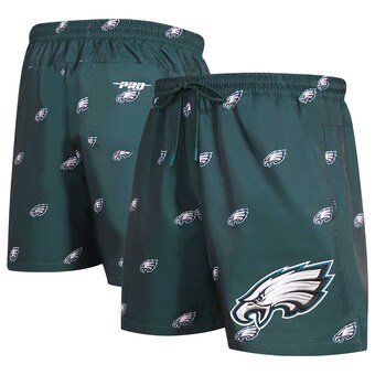 Men's Philadelphia Eagles Pro Standard Midnight Green Allover Print Mini Logo Shorts