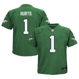 Preschool Philadelphia Eagles Jalen Hurts Nike Kelly Green Game Jersey