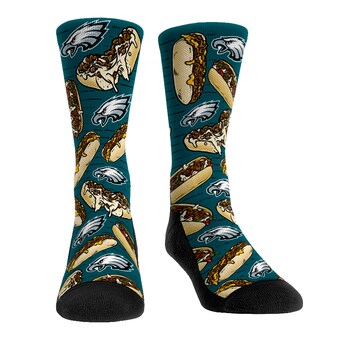 Philadelphia Eagles Rock Em Socks Localized Food Crew Socks