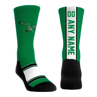 Unisex Philadelphia Eagles  Rock Em Socks Kelly Green Throwback Jersey Custom Crew Socks