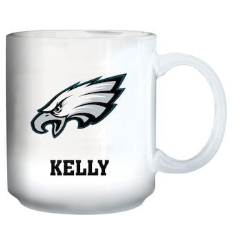 White Philadelphia Eagles 11oz. Personalized Mug