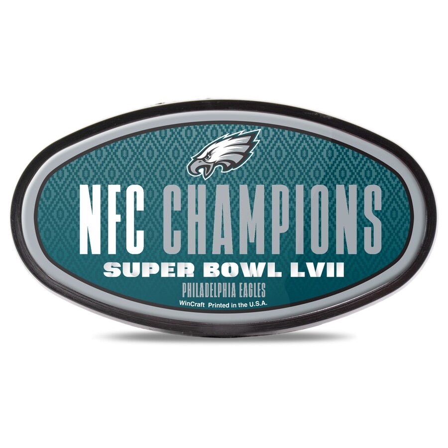 Philadelphia Eagles WinCraft 2022 NFC Champions Oval Tailgate Hitch Cover