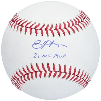 Autographed Philadelphia Phillies Bryce Harper Fanatics Authentic Baseball with "21 NL MVP" Inscription