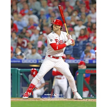 Unsigned Philadelphia Phillies Bryce Harper Fanatics Authentic Batting Vertical Photograph