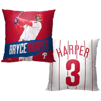 Philadelphia Phillies Bryce Harper The Northwest Group 16" x 16" Player Printed Throw Pillow