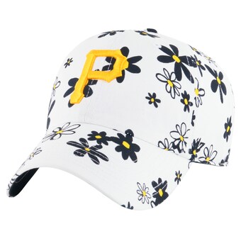 Girls Youth Pittsburgh Pirates '47 White Daisy Delight Clean Up Adjustable Hat