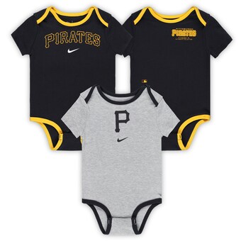 Infant Pittsburgh Pirates Nike Authentic Collection Three-Pack Bodysuit Set