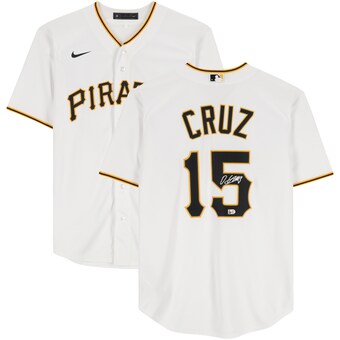 Oneil Cruz Pittsburgh Pirates Autographed Fanatics Authentic White Nike Replica Jersey